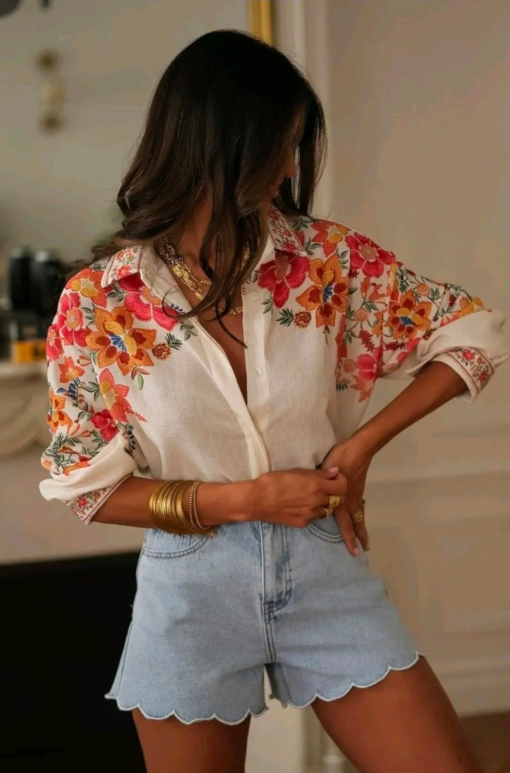 Chemise imprimée