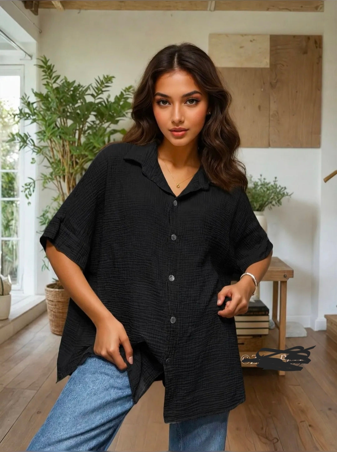 Chemise en gaz de coton
